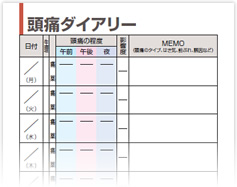 頭痛ダイアリー